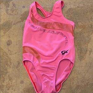 GK Sport pink gymnastics leotard